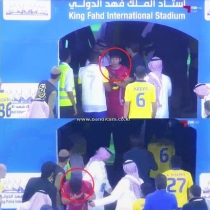 ▲ 남태희 폭행 영상 캡처.ⓒyoutube