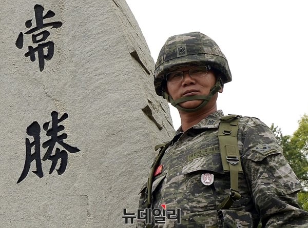 ▲ 해병 2사단 53대대 김현채 원사. ⓒ 해병대 제공