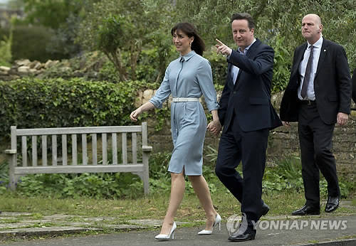 ▲ 데이비드 캐머런 영국 총리 부부ⓒ연합뉴스