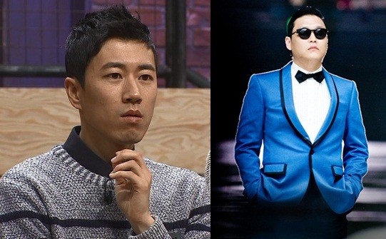 ▲ 정수원과 싸이(왼쪽부터)ⓒ자료사진