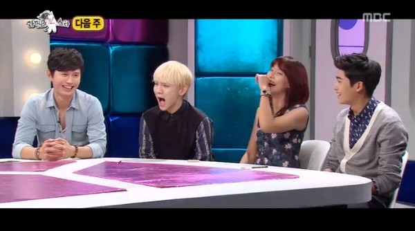 ▲ '라디오스타' 샤이니 키(왼쪽에서 두 번째)ⓒ해당 방송 캡처