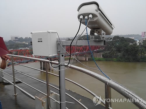 ▲ 최근 집중호우 및 태풍으로 피해를 입은 필리핀 민다나오섬에 안전행정부 국립재난안전연구원이 구축한 돌발홍수 예·경보시스템. ⓒ 연합뉴스