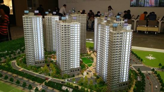 ▲ 단지 모형도의 모습.ⓒ뉴데일리경제