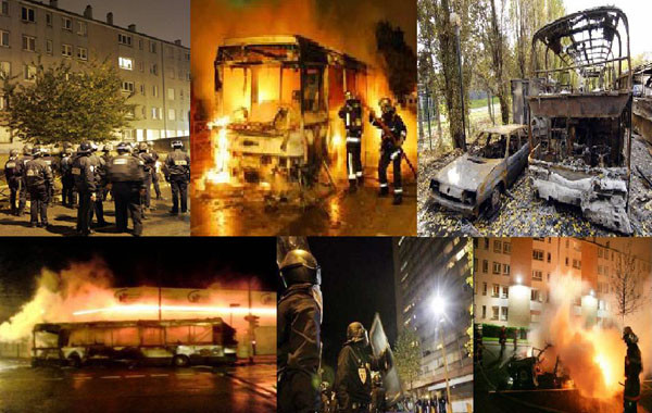 ▲ 2005년 11월, 프랑스 전역에서 일어난 무슬림 폭동 관련 사진들. ⓒ위키피디아 공개사진