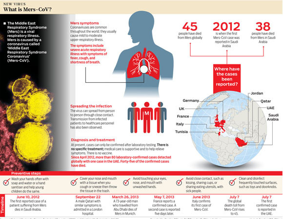 ▲ 美질병관리본부(CDC)가 2013년 공개한 MERS 관련 개요도. ⓒ어노멀라이즈 넷 화면 캡쳐