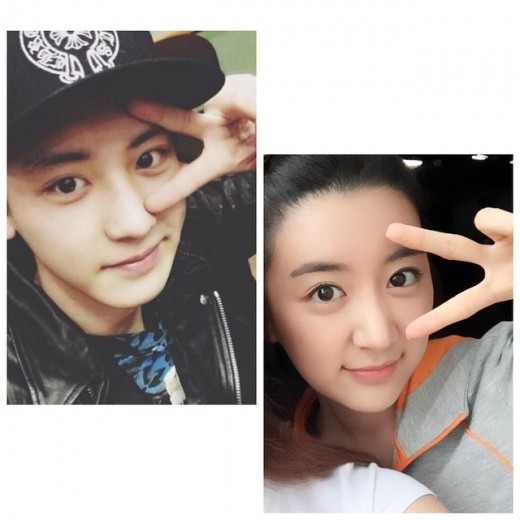 ▲ 찬열과 최효은 사진 ⓒ최효은 인스타그램