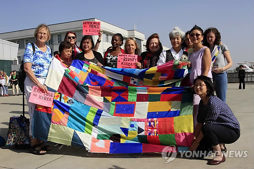 ▲ 위민크로스 참가자들의 북한 방문 소식을 다룬 북한조선중앙통신 기사. ⓒ 사진 연합뉴스