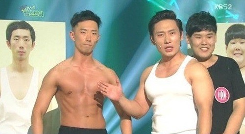 ▲ 몸짱으로 변신한 이창호 ⓒ개그콘서트 방송 화면