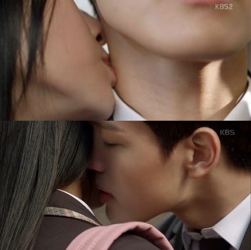 ▲ 설현 여진구 목키스 장면 ⓒ오렌지 마말레이드 방송 화면