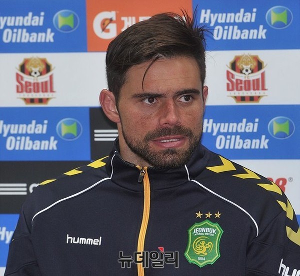 ▲ K리그 클래식 득점 선두를 달리고 있는 전북 현대의 에두.ⓒ뉴데일리