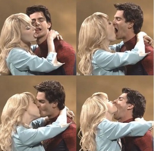 ▲ 엠마스톤 앤드류 가필드 키스ⓒ인터넷커뮤니티 발췌