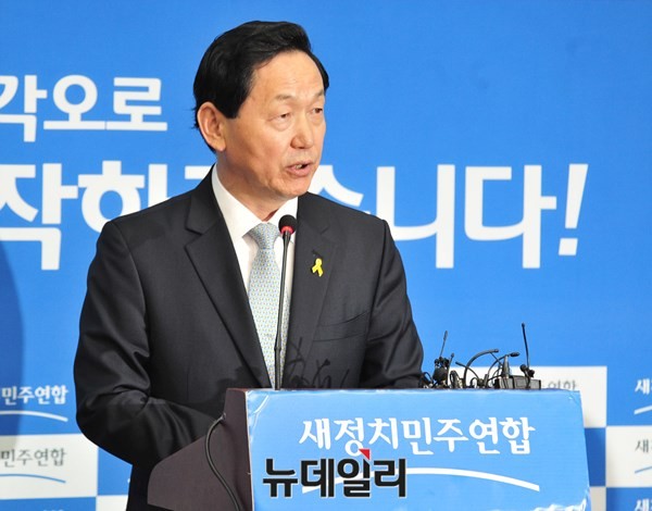 새정치민주연합 김상곤 혁신위원장. ⓒ뉴데일리 이종현 기자