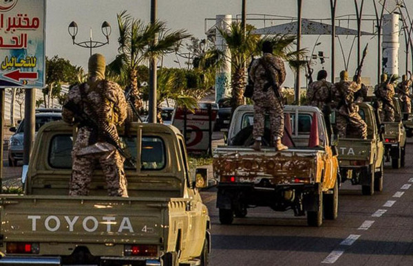 ▲ 2014년 말 리비아 북부 시르테로 진격하는 테러조직 ISIS. ⓒ미국 ABC뉴스 보도화면 캡쳐
