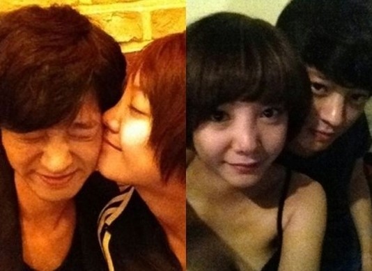 ▲ 정준영 고은아 뽀뽀ⓒ인터넷 커뮤니티