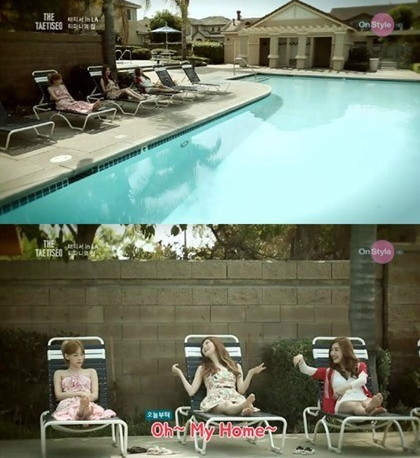 ▲ 티파니의 LA 집 ⓒ더 태티서 방송 화면