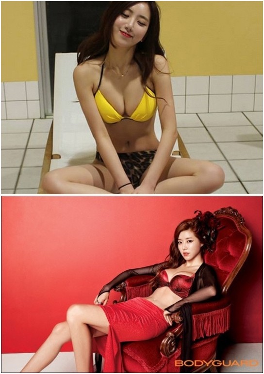 ▲ 예정화와 박한별 ⓒ인터넷 커뮤니티