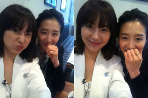 ▲ 윤정희와 친언니 ⓒ윤정희 트위터