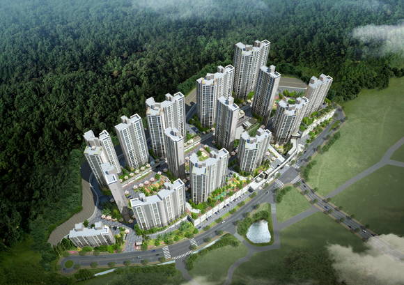 ▲ 거제 센트럴 푸르지오 조감도.ⓒ대우건설