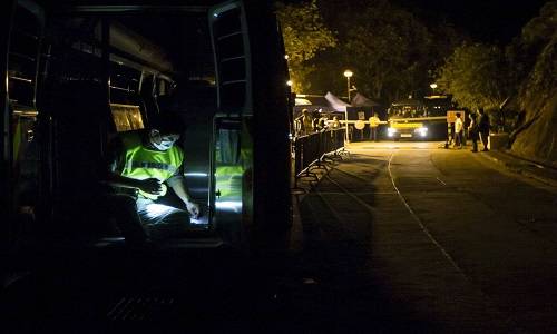▲ 일부 의심자들은 당국의 역학조사에도 강한 거부반응을 보이고 있다@