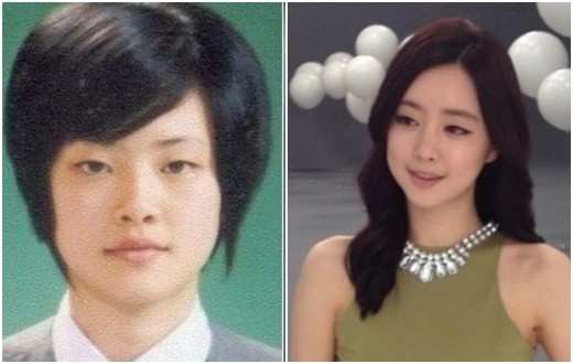 ▲ 홍수아 과거와 현재 ⓒ온라인 커뮤니티