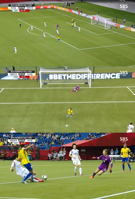 ▲ ⓒ SBS '2015 여자월드컵' 중계 방송 화면