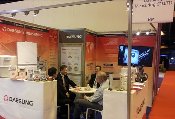 ▲ '2015 WGC 파리 전시회'에 참가한 대성계전의 부스 모습. ⓒ대성산업