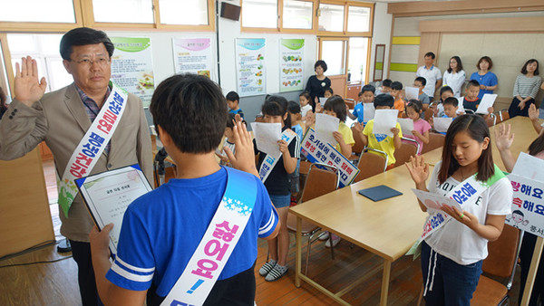 ▲ 보건소 금연클리닉센터 전문 강사의 흡연 예방 교육이 실시됐다.ⓒ안동시 제공