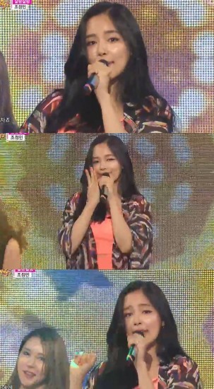 ▲ 조정민ⓒMBC 음악중심 방송캡처