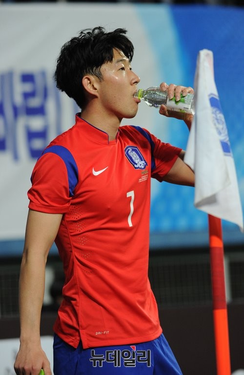 ▲ 러시아 월드컵을 준비하는 대한민국 축구대표팀에서 가장 주목 받고 있는 손흥민 선수.ⓒ뉴데일리 정재훈 사진기자