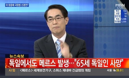 ▲ 독일 메르스 보도 ⓒMBN