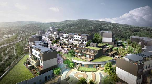 ▲ e편한세상 테라스 광교 투시도.ⓒ대림산업