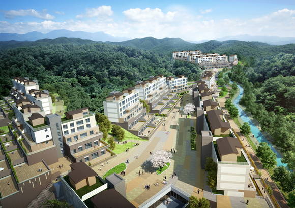 ▲ 광교파크자이 더테라스 투시도.ⓒGS건설