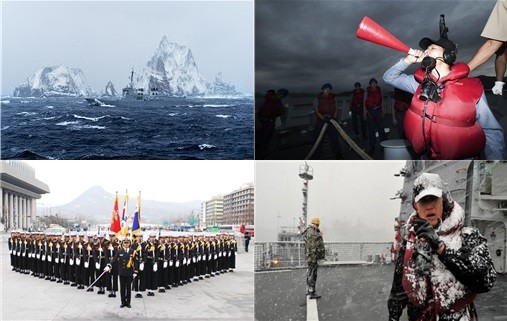 ▲  사진전에서 선보이는 해군의 사진들. ⓒ국방부 제공