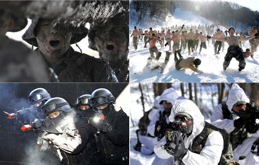 ▲  사진전에서 선보이는 해병대의 사진들. ⓒ국방부 제공