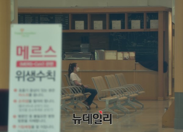▲ 메르스 확산으로 폐쇄된 병원 내부 모습. ⓒ뉴데일리DB