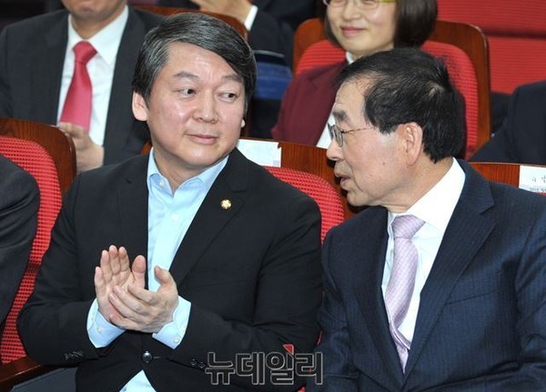 ▲ 박원순 서울시장과 안철수 새정치연합 의원. ⓒ 뉴데일리DB