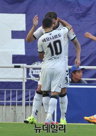 ▲ 에두와 레오나르도 선수.ⓒ뉴데일리 이종현 사진기자