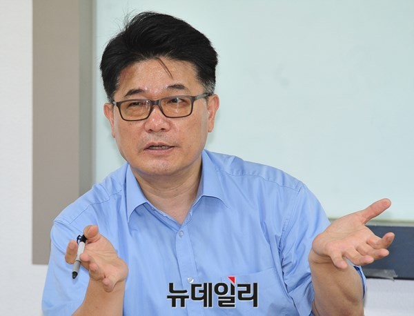 ▲ 김용삼 미래한국 편집장. ⓒ뉴데일리 정상윤 기자