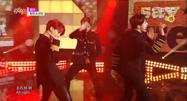 ▲ 방탄소년단ⓒMBC '음악중심' 방송캡처