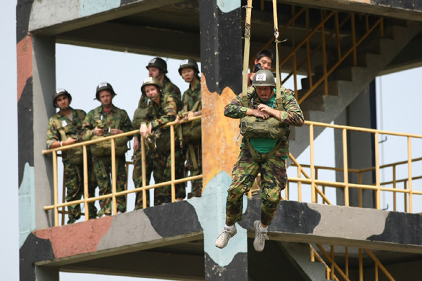 ▲ 탈북 청소년들이 특전사에서 군 생활을 경험하게 된다. 특전사 병영 체험에는 외국인도 참여한다. ⓒ뉴데일리 DB-특전사 제공