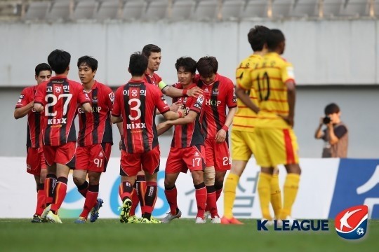 ▲ K리그 클래식 경지 장면.ⓒ한국프로축구연맹