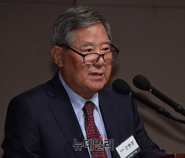 ▲ 인사말을 하는 안병훈 서재필 기념재단 이사장. ⓒ뉴데일리 정상윤 기자