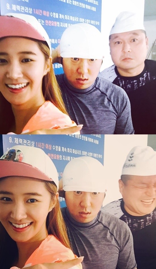▲ 소녀시대 유리와 강호동 정형돈ⓒ유리 인사트그램