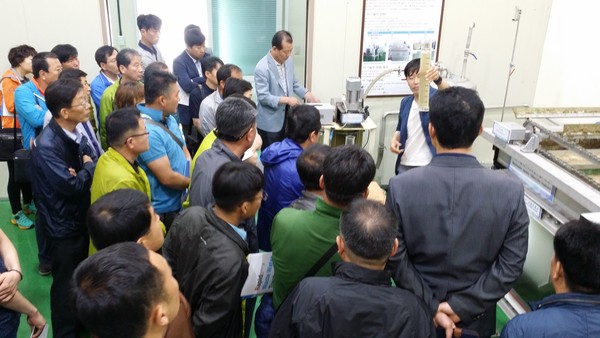 ▲ 경주시가 개발한 하수급속처리기술의 적용분야 확대를 위해 현장 테스트 및 연구를 에코-물센터에서 활발히 진행 중이다.ⓒ경주시 제공