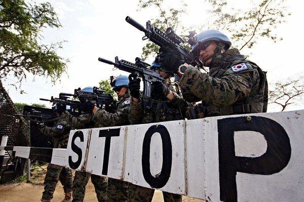 ▲ 한빛부대 입구.ⓒ국방부공동취재단