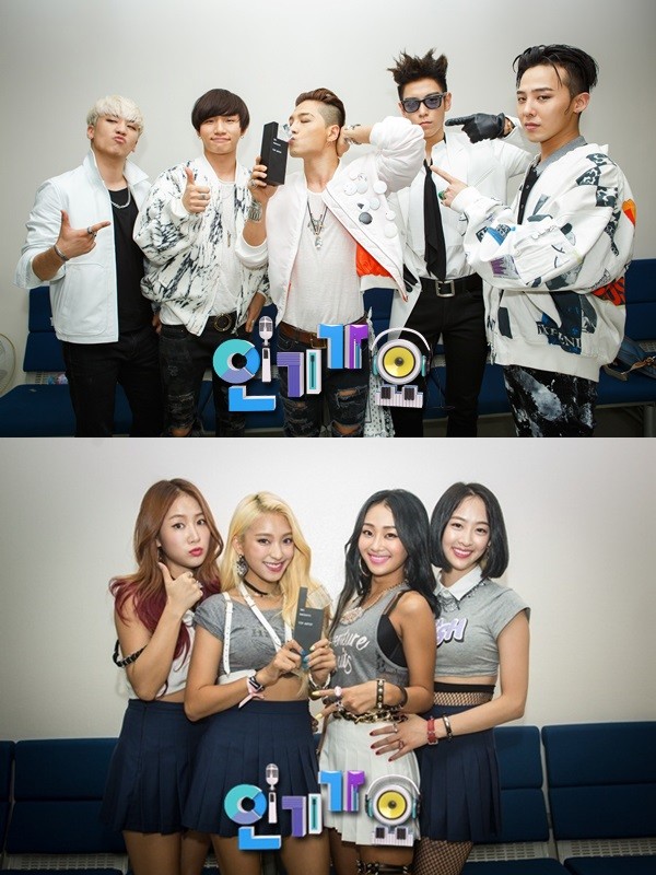 ▲ 빅뱅과 씨스타 ⓒSBS 인기가요 제공