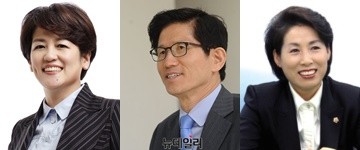▲ 컷오프에 통과된 강은희 의원, 김문수 전 지사, 정순천 부의장(왼쪽부터)@뉴데일리