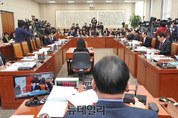 ▲ 법사위 전체회의 모습ⓒ뉴데일리