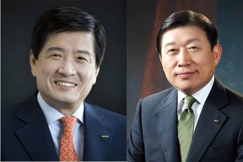 ▲ 남상태(좌)·고재호(우) 전 대우조선해양 사장 ⓒ 대우조선해양 제공