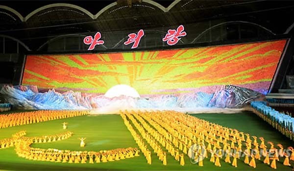 ▲ 2011년 북한의 아리랑 공연 모습. 북한은 올해 광복절 '민족공동행사'를 통해 또 다시 남남갈등을 일으키려 시도 중이다. ⓒ연합뉴스. 무단전재 및 재배포 금지.